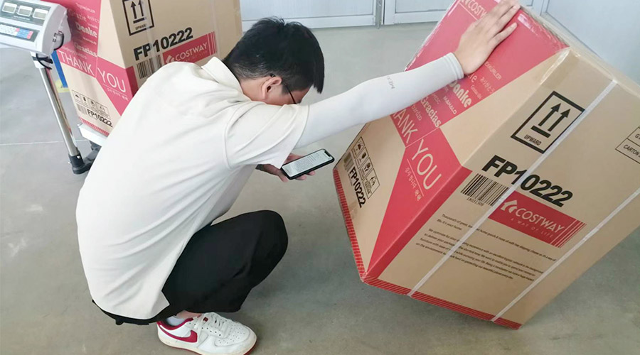 實(shí)況直擊！客戶北美COSTWAY開(kāi)展衣物烘干機(jī)驗(yàn)貨